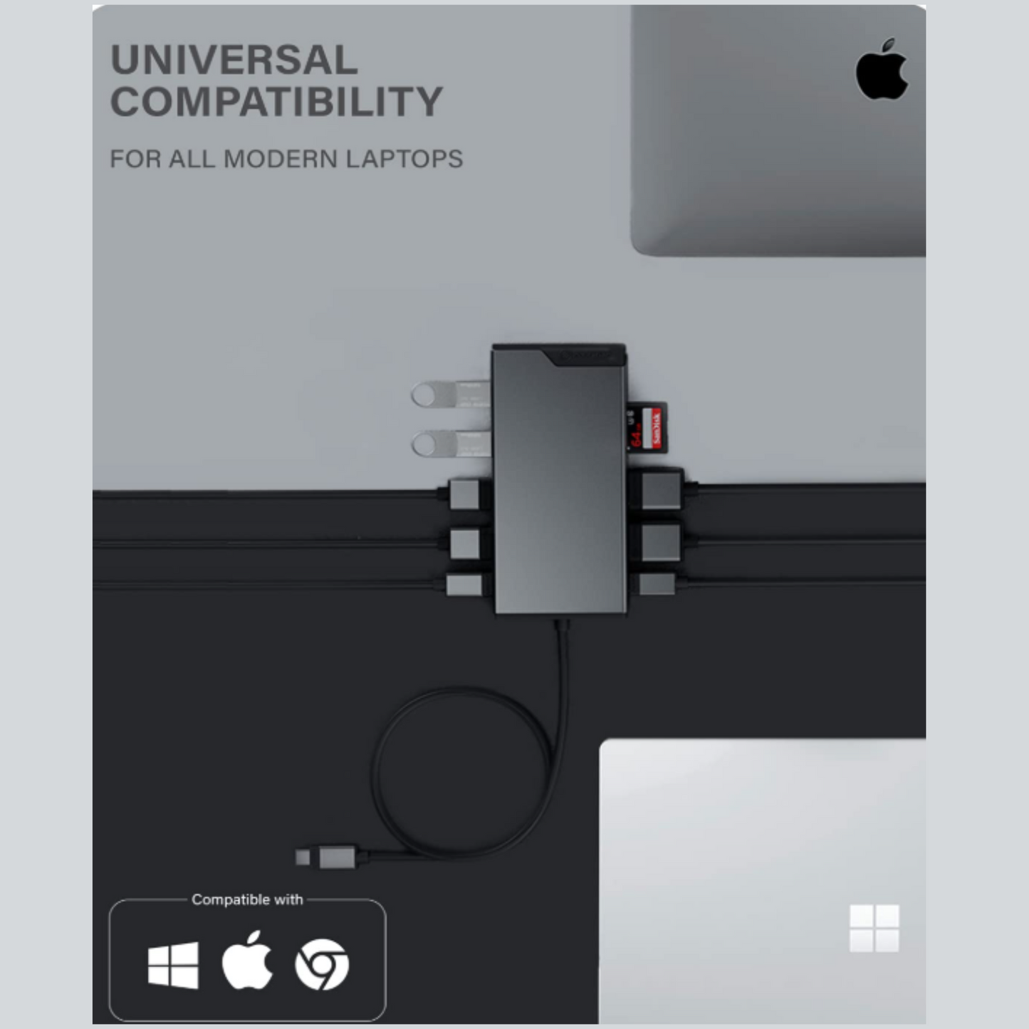 ALOGIC MV2 USB-C 12-in-1  Mini Dock | DUAL FULL HD DISPLAY